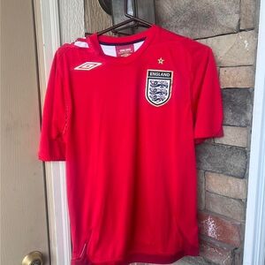 Umbro England Red Soccer Jersey